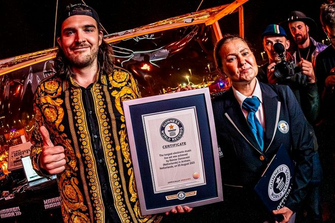 Reinier Zonneveld stuns with Guinness World Record-breaking electronic music live set